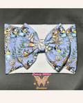 Floral Blue Dog Headwrap