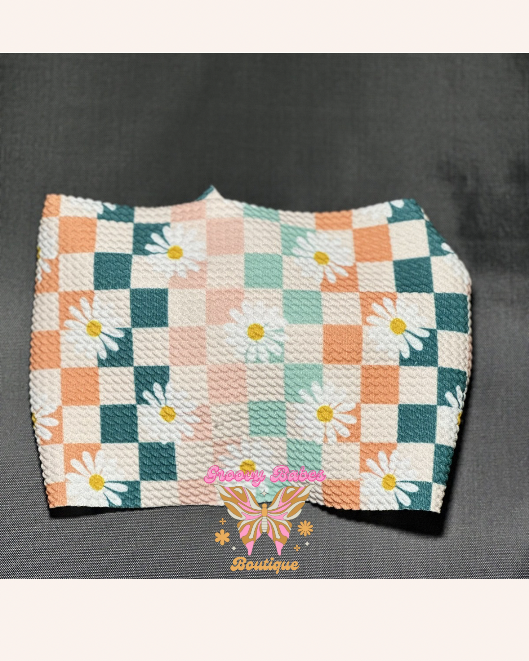 Checkered Daisy Headwrap