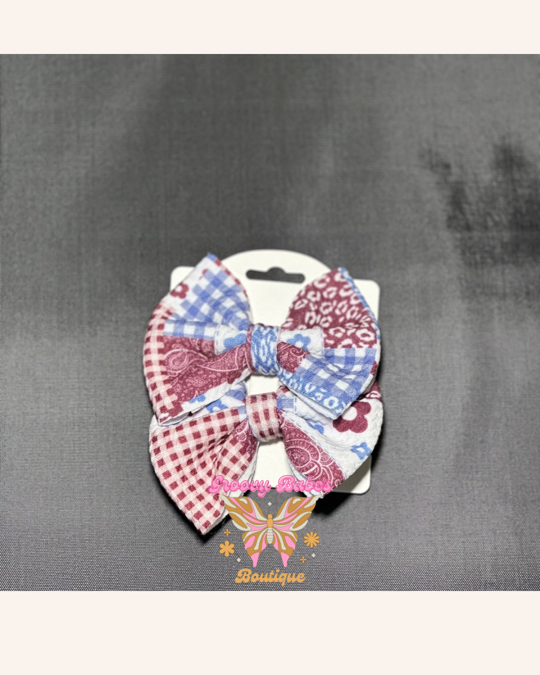 Patchwork floral piggies