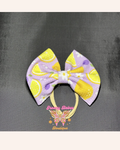 Lavender Lemons 5 inch Bow